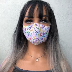 Beautiful Unique Handmade Masks ✨ Alphabet drop 📚